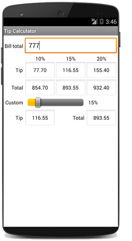 tip calculator